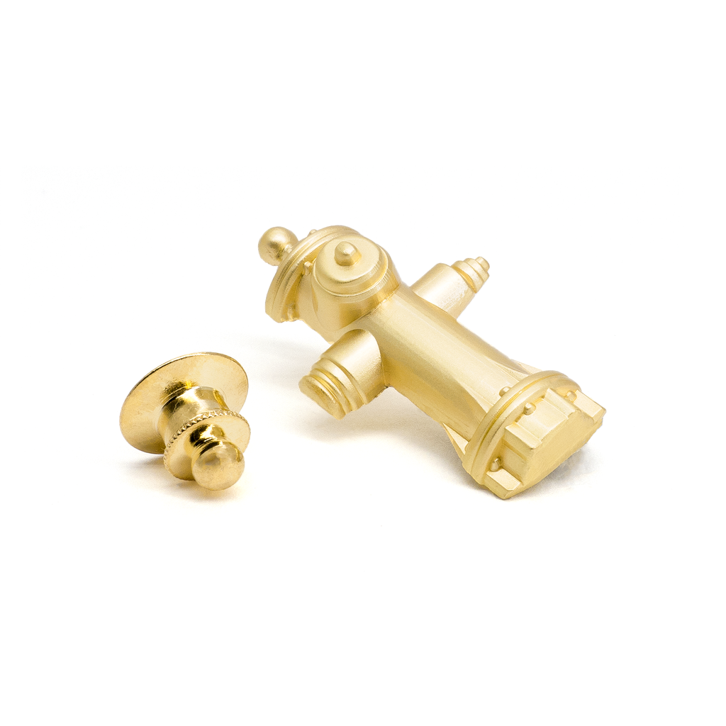 PSA Press - Golden Fire Hydrant Molded Pin
