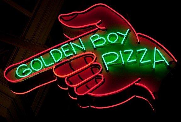 PSA Press - Golden Boy Pizza Enamel Pin