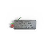 PSA Press - Ian Curtis Headstone (Joy Division) Engraved Pin