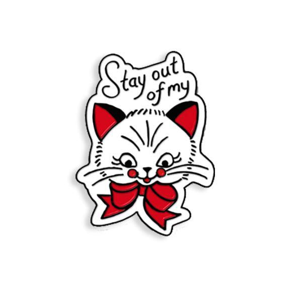 Show Pigeon x Yesterdays - "Stay Out Of My Pussy" Enamel Pin